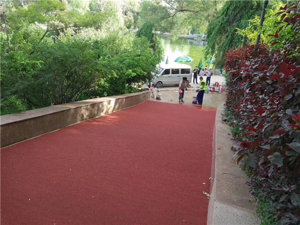 桦甸彩色路面施工